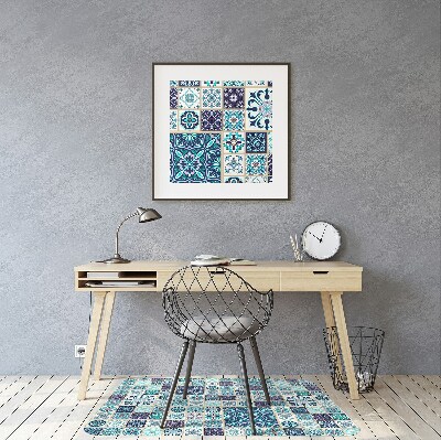 Tapete para cadeira de escritório Lindo patchwork