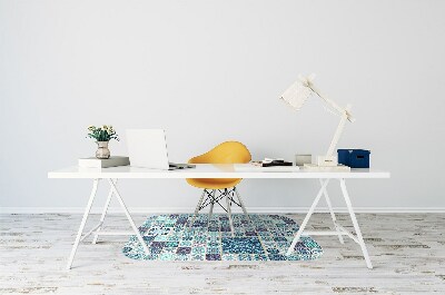 Tapete para cadeira de escritório Lindo patchwork