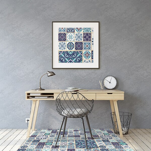 Tapete para cadeira de escritório Lindo patchwork