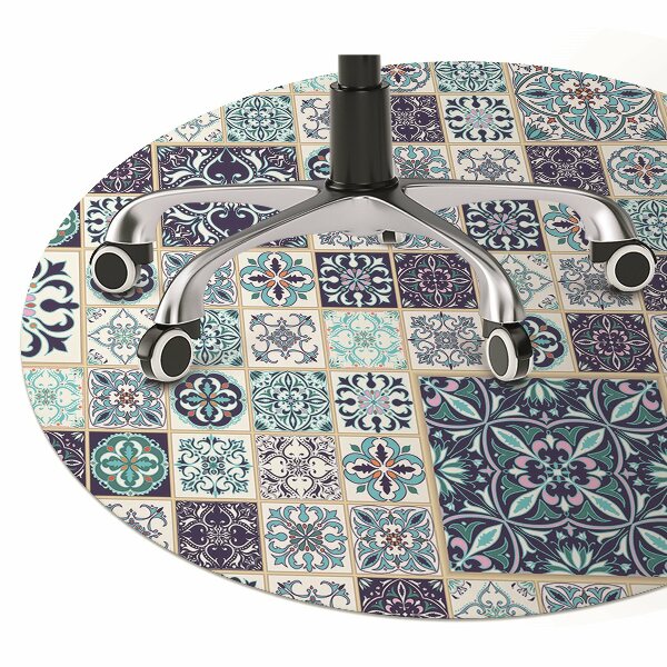 Tapete para cadeira de escritório Lindo patchwork