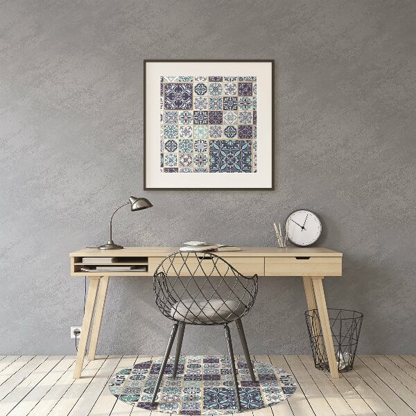 Tapete para cadeira de escritório Lindo patchwork