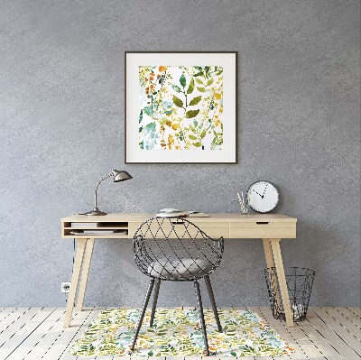 Tapete para escritório Flores Boho