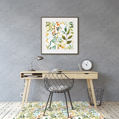 Tapete para escritório Flores Boho