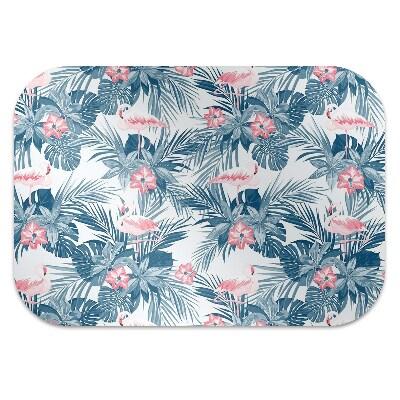 Tapete para cadeira de escritório Flamingos e pintas