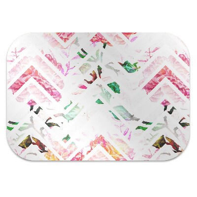 Tapete para escritório Chevron Floral