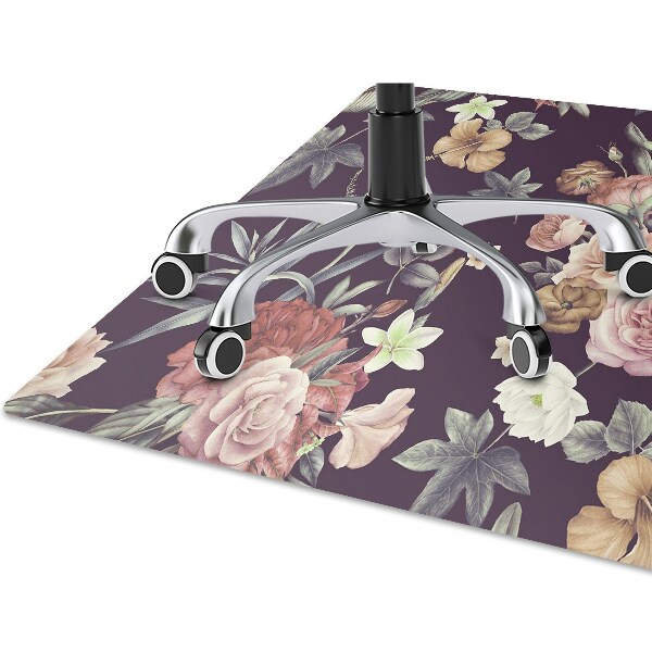 Tapete para cadeira de escritório Flores de jardim