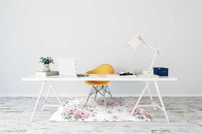 Tapete para cadeira de escritório Flores