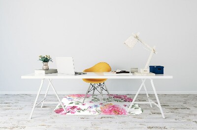 Tapete para escritório Rosas em aquarela