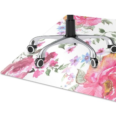 Tapete para escritório Rosas em aquarela