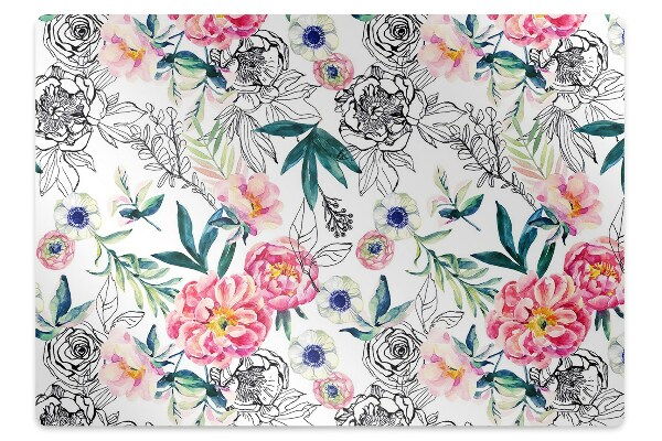 Tapete para cadeira de escritório Pintura de primavera