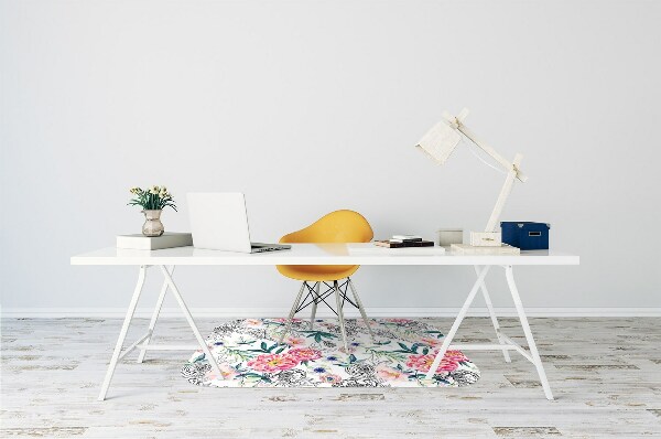 Tapete para cadeira de escritório Pintura de primavera