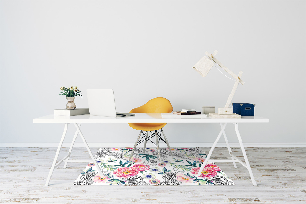Tapete para cadeira de escritório Pintura de primavera