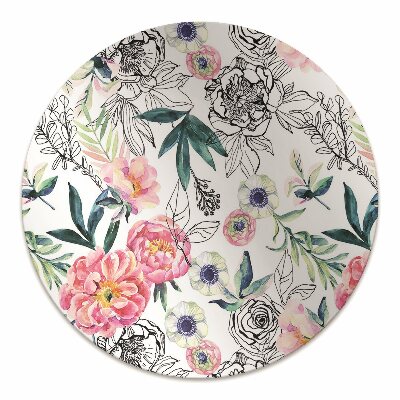 Tapete para cadeira de escritório Pintura de primavera
