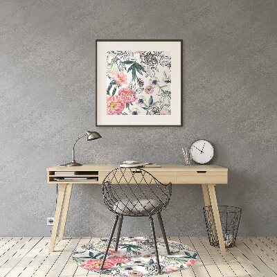 Tapete para cadeira de escritório Pintura de primavera
