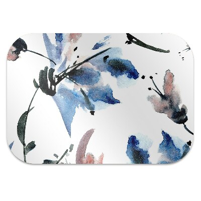Tapete para escritório Flores em aquarela