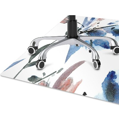 Tapete para escritório Flores em aquarela