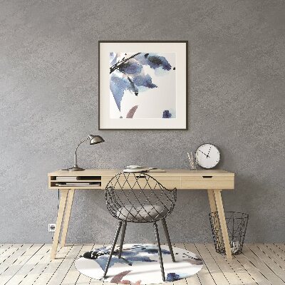 Tapete para escritório Flores em aquarela