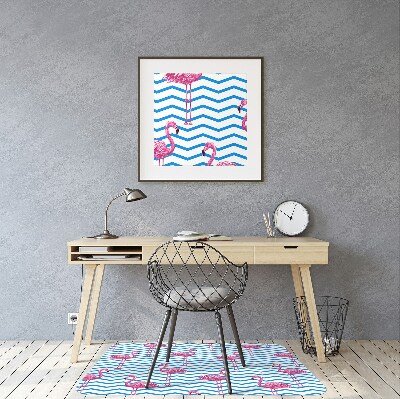 Tapete para escritório Flamingos