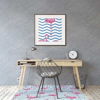 Tapete para escritório Flamingos
