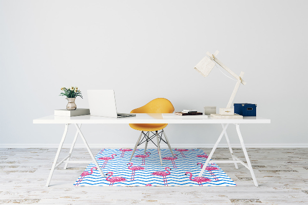 Tapete para escritório Flamingos