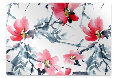 Tapete para cadeira de escritório Padrão de flores