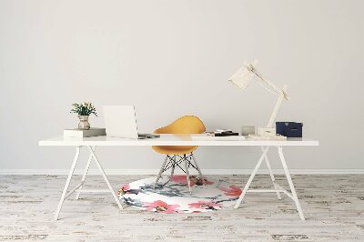 Tapete para cadeira de escritório Padrão de flores