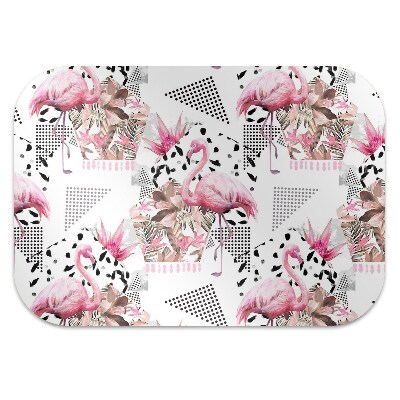 Tapete escritório Flamingos