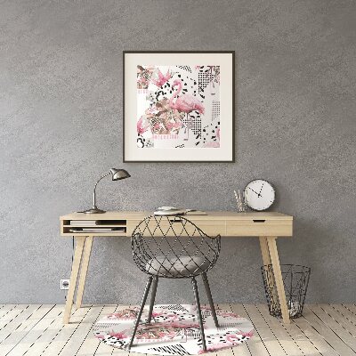 Tapete escritório Flamingos
