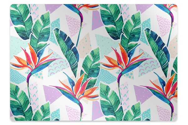 Tapete para cadeira de escritório Flora tropical