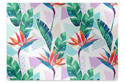 Tapete para cadeira de escritório Flora tropical