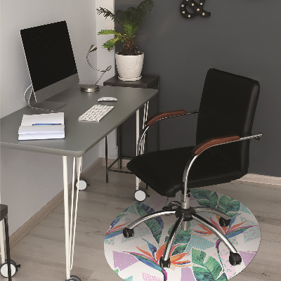 Tapete para cadeira de escritório Flora tropical