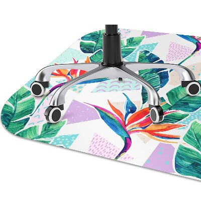 Tapete para cadeira de escritório Flora tropical