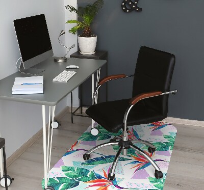 Tapete para cadeira de escritório Flora tropical