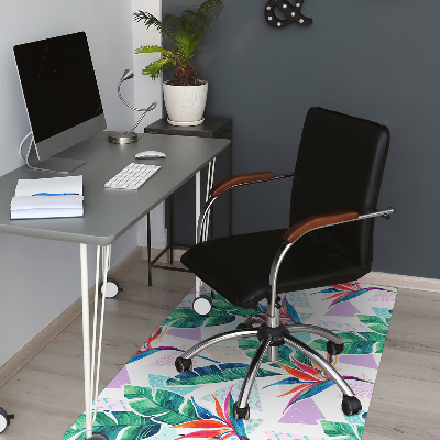 Tapete para cadeira de escritório Flora tropical