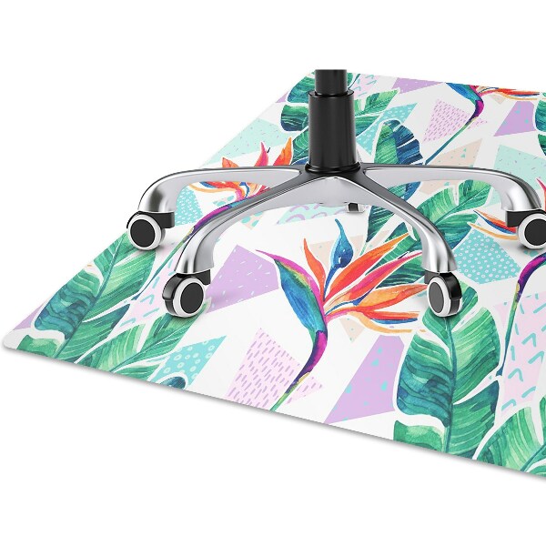 Tapete para cadeira de escritório Flora tropical