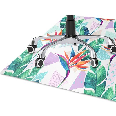 Tapete para cadeira de escritório Flora tropical