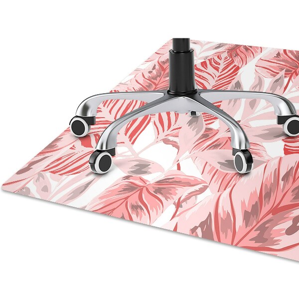 Tapete para cadeira de escritório Selva rosa