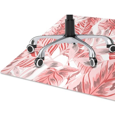 Tapete para cadeira de escritório Selva rosa