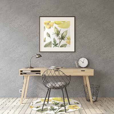 Tapete escritório Flores amarelas