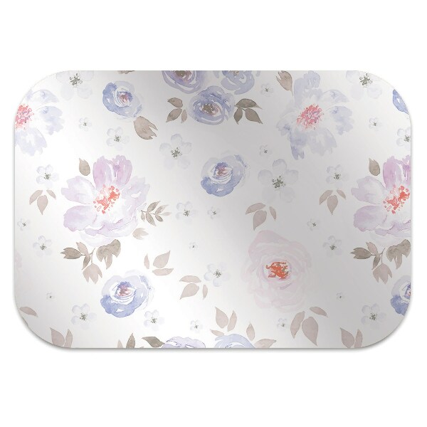 Tapete para escritório Flores em tons pastel