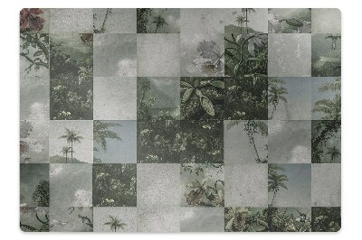 Tapete para escritório Patchwork Tropical