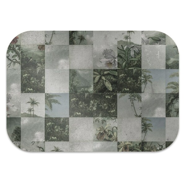 Tapete para escritório Patchwork Tropical
