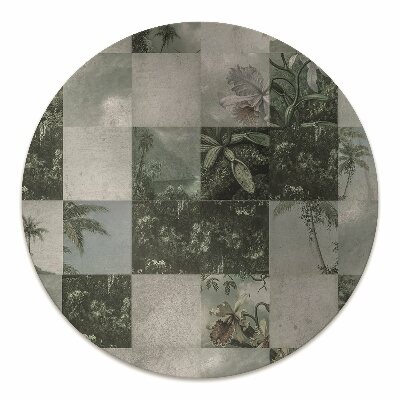 Tapete para escritório Patchwork Tropical