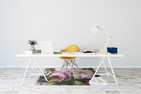 Tapete para cadeira de escritório Jardim de Rosas