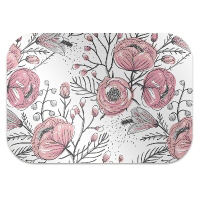 Tapete escritório Arte de rosas pastel