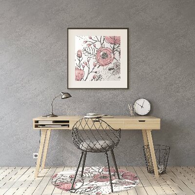 Tapete escritório Arte de rosas pastel