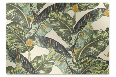 Tapete para escritório Folhas tropicais