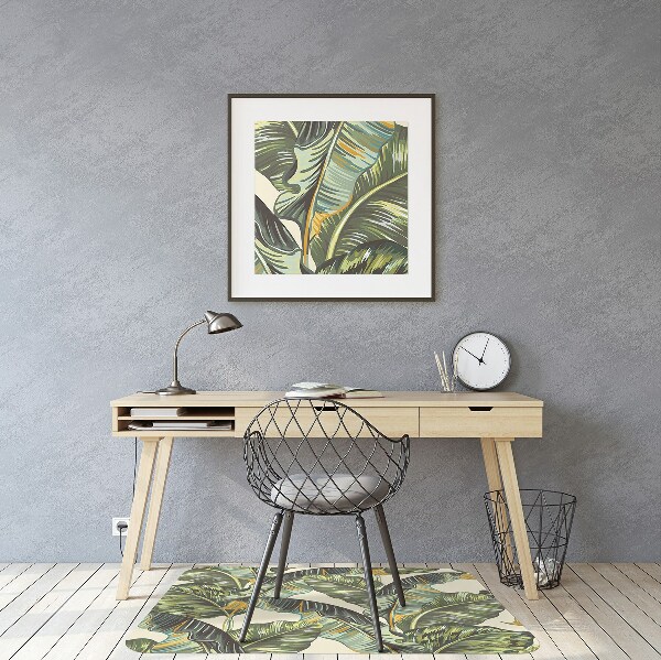Tapete para escritório Folhas tropicais