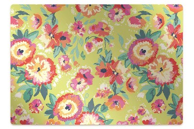 Tapete para cadeira de escritório Jardim de flores