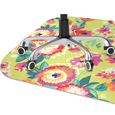 Tapete para cadeira de escritório Jardim de flores